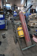 Vogn med skærebrænder (flasker medfølger ikke)