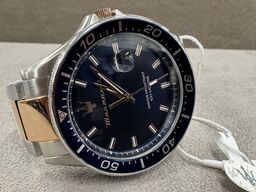 Armbåndsur MASERATI SFIDA 44 MM 3H BLUE DIAL BR SS+RG