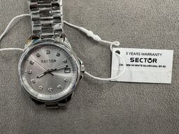 Armbåndsur SECTOR 230 32 MM 3H WHITE SILVER DIAL BR SS