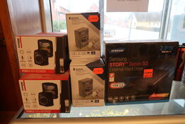 Parti Dashcam, vildtkamera & Samsung ekstern Hard drive 