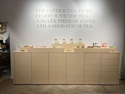 Salgsdisplay m. løse topplader 350x50x111/137cm