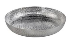 Serveringsfad sølv hammeret 300 mm  (Udstillingsmodel)