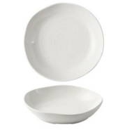 12 stk. Tallerken ergonomisk hvid 250 mm Envisage Natural Churchill (Brugt)