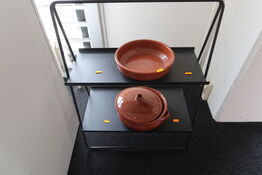 Stander med skål og gryde