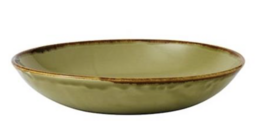 7 stk. Tallerken dyb green 182 mm Harvest Dudson (Brugt)