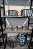 5 stk. gryder og 7 stk. låg