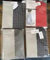 4 sæt pyjamas sæt m korte ben, str 2xlarge schiesser pris 2000.-