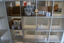 Indhold på reol af diverse NDS kosttilskud 