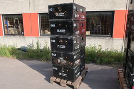 10 stk. cases til vinglas, festivalgrej m.v.
