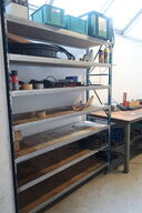 Værkstedsbord, reol m.v.