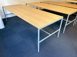 Dining Table MILLION CPH - MIES - 250x90x74cm - Støvet grøn/Eg Finér