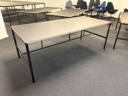 Dining Table MILLION CPH - MIES - 200x90x74cm - Sort/Sort Linoleum/Kant Eg