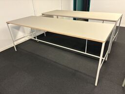 High Table MILLION CPH - MIES - 250x90x91cm - Lys grå/Lys grå Linoleum/Kant Eg