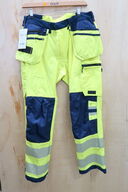 1 stk. Fristads | HiVis Green håndværker stretchbuks | Gul/marine | C54