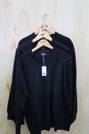 3 stk. Cutter & Buck | Oakville V-neck Herre | Sort | L