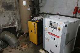 Skruekompressor, CHAMPION FM 07 RS, med filer og tank