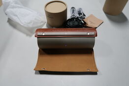 Transportabel højttaler LEMUS Vintage Brown-Gold