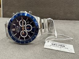 Armbåndsur SECTOR 230 43 MM CHR BLUE DIAL SS BR