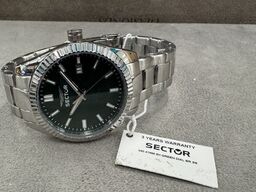 Armbåndsur SECTOR 240 41 MM 3H GREEN DIAL BR SS