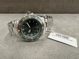 Armbåndsur SECTOR 230 36 MM 3H LIGHT GREEN DIAL SS BR