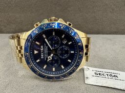 Armbåndsur SECTOR 230 43 MM CHR BLUE DIAL BRACELET SS