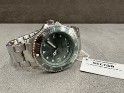 Armbåndsur SECTOR 230 36 MM 3H LIGHT GREEN DIAL SS BR