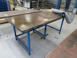 Svejsebord 1.250 kg med skruestik og udsugningsslange