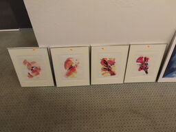 4 stk. Billeder i rammer