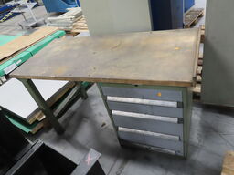 Værkstedsbord med skuffer