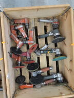 Palle med trykluftværktøj