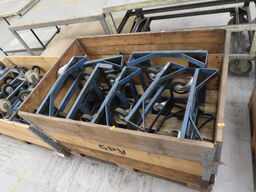 12 stk. Rør/rullevogne