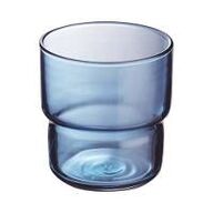 48 stk. Vandglas blå 22 cl H79 mm Log Brush