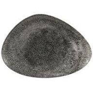 9 stk. Tallerken trekantet sort B356 x D250 mm Raku Churchill
