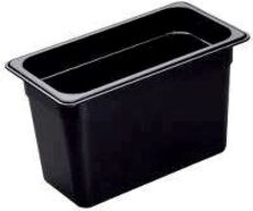 6 stk. Kantine 1/3 GN D200 mm sort Cambro
