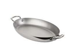 6 stk. Serveringpande m/2 håndtag B250 x D180mm Mauviel