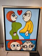 Maleri TROELS TRIER "Et Passende Par 2014" 30x40 cm