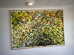 Stort maleri i ramme MERETE BARKER