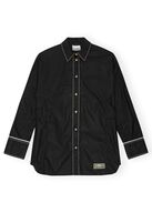 Cotton Poplin Long Sleeve Raglan Shirt GANNI Str.: 36