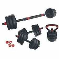 ASG Justerbart vægtsæt 20 kg. Sort/Rød 