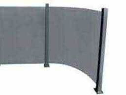 2 stk Buede Nordic Glashavehegn Røgfarvet 93x100 cm