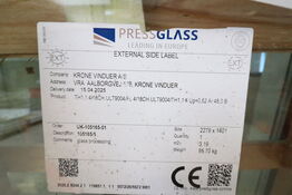 1 stk. PressGlass termorude