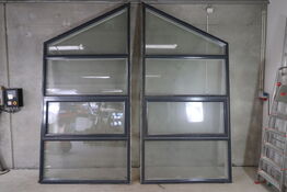 2 stk. Rationel gavlvinduespartier