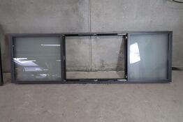 1 stk. Rationel vinduesparti m. topstyret vindue,   m. 3-lags energiruder