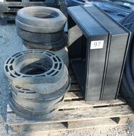 Ca 18 stk. 315 mm topringe i plast + BT. Overgang ubrugt