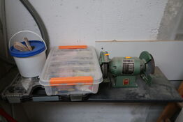 Bænksliber SUMEC samt div. Varelager