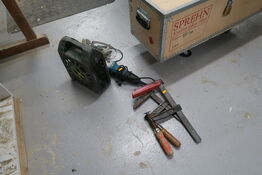 2 stk. skruetvinger, kabeltromle, vinkelsliber MAKITA m.m.