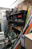 3 fag lagerreoler uden indhold (læs beskrivelse)