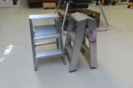 2 stk. Alu stiger JUMBO 