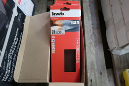 9 pk. KWB slibepapir 93x230 mm - 10 stk. i hver pakke 