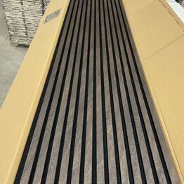 BYGGEMATERIALER, akustikpaneler, lister, troldtekt, træbeton, skruer mm.